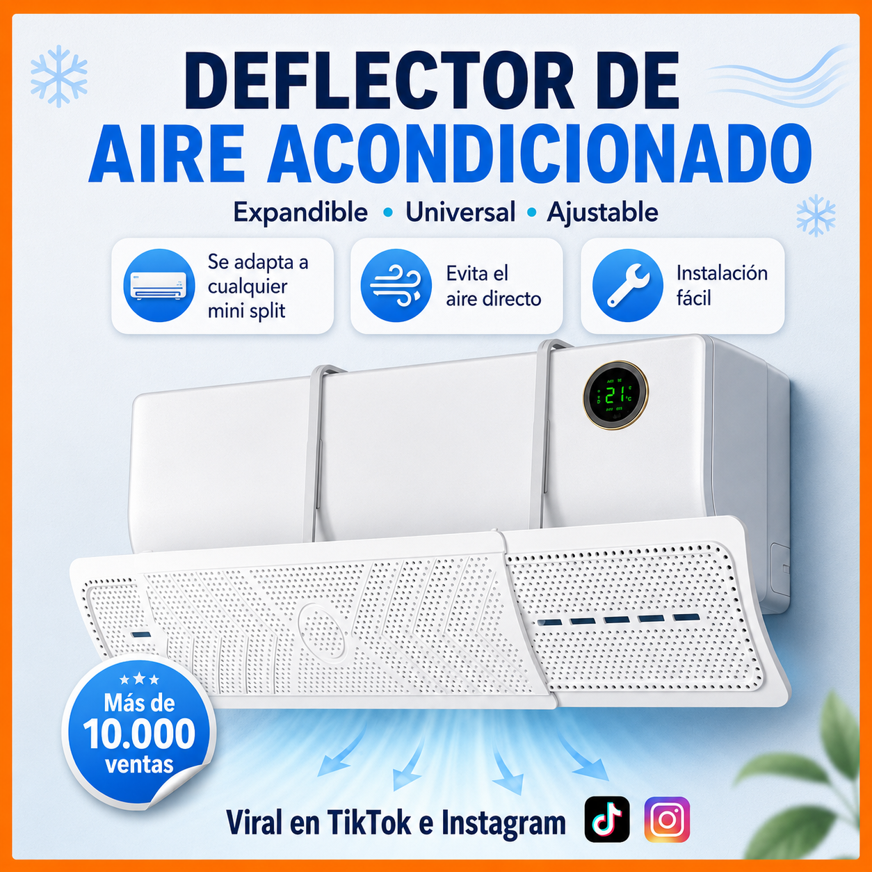 DEFLECTOR DE AIRE ACONDICIONADO Drops